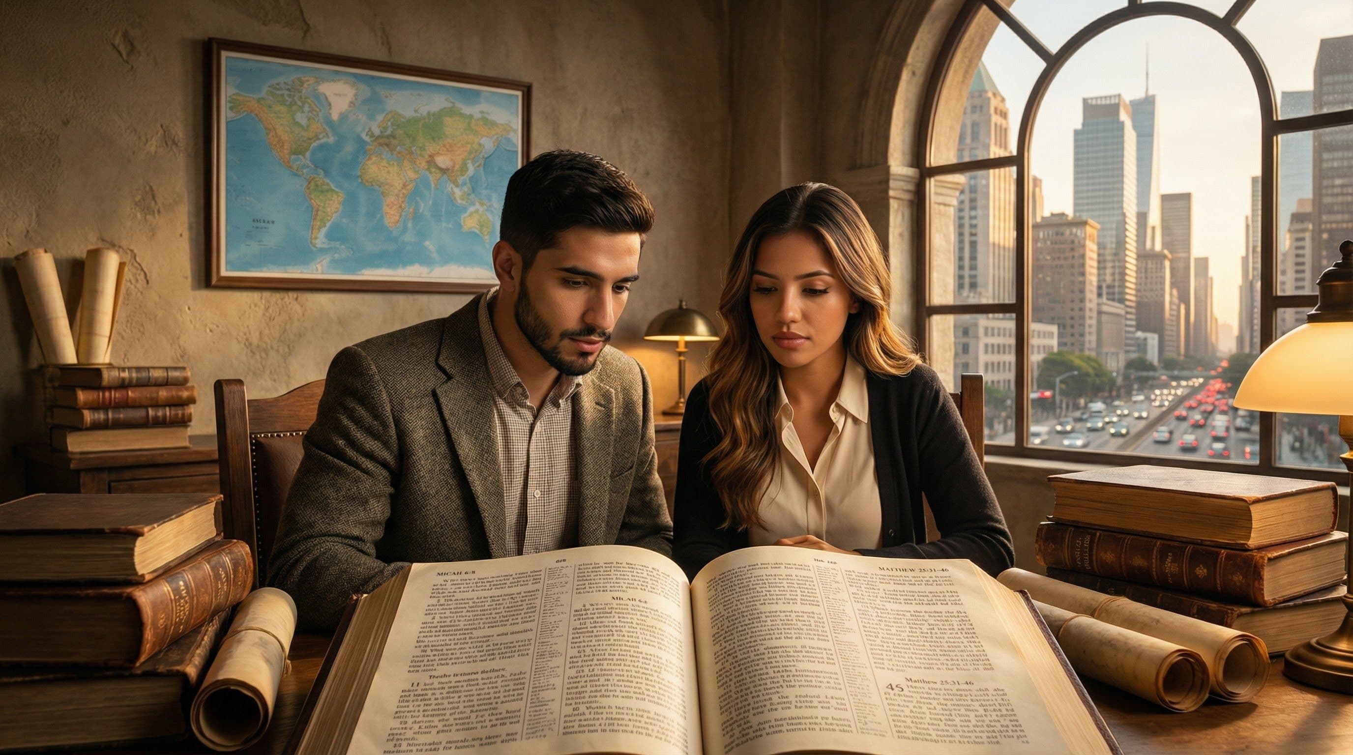 Más allá de la letra: La comparativa entre la justicia en Miqueas 6:8 y la compasión en Mateo 25:31-46